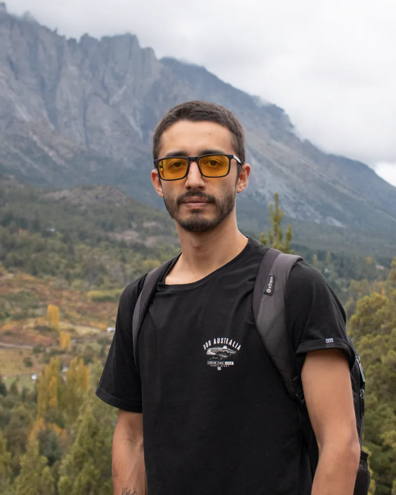 Teo Cicciari, diseñador web en El Bolsón